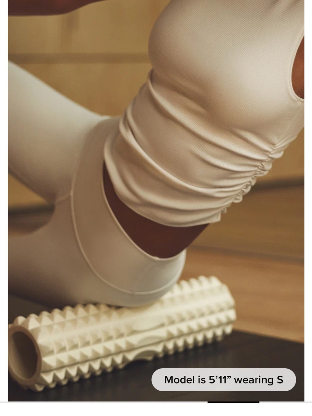 ALO Yoga Cream High-Waist Leggings